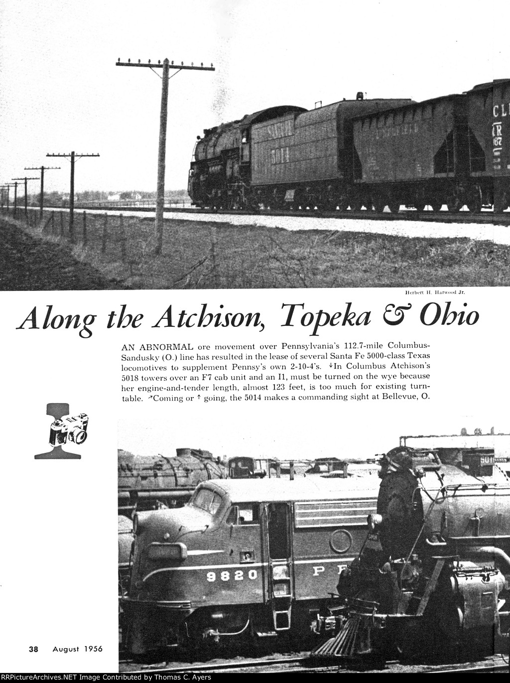 "Atchison, Topeka, & Ohio," Page 38, 1956